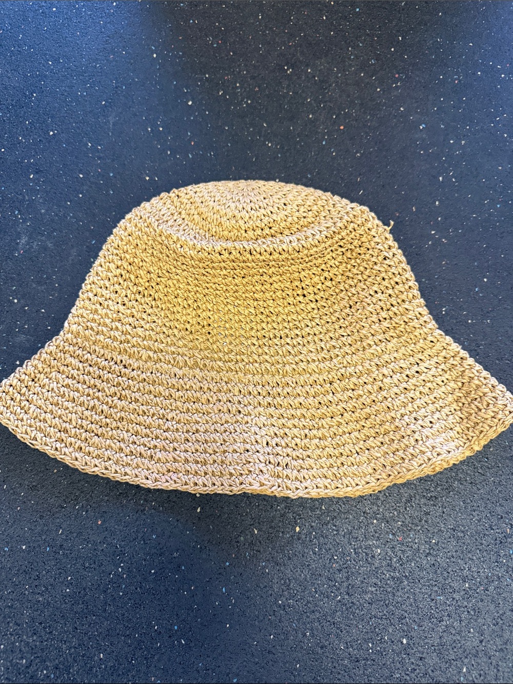 Free with purchase! Woven Straw Bucket Hat - Natural